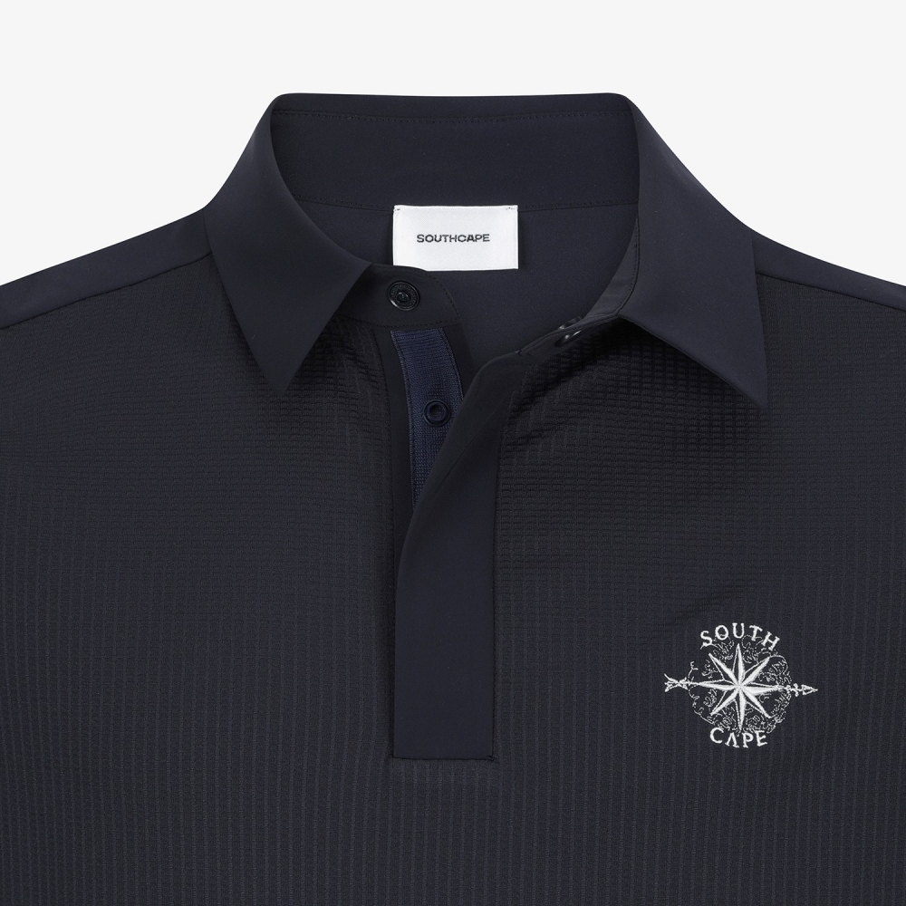 Southcross Back-Punched Collar Short-Sleeve T-Shirt_DA