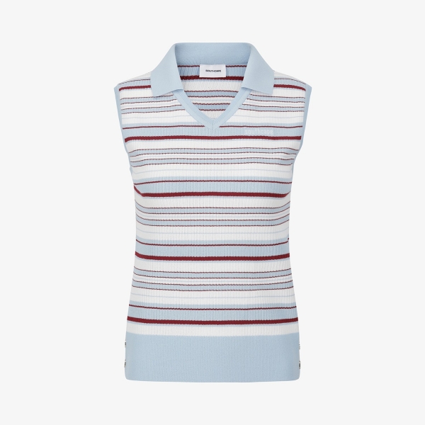 Southcape V-Neck Stripe Sleeveless_LB