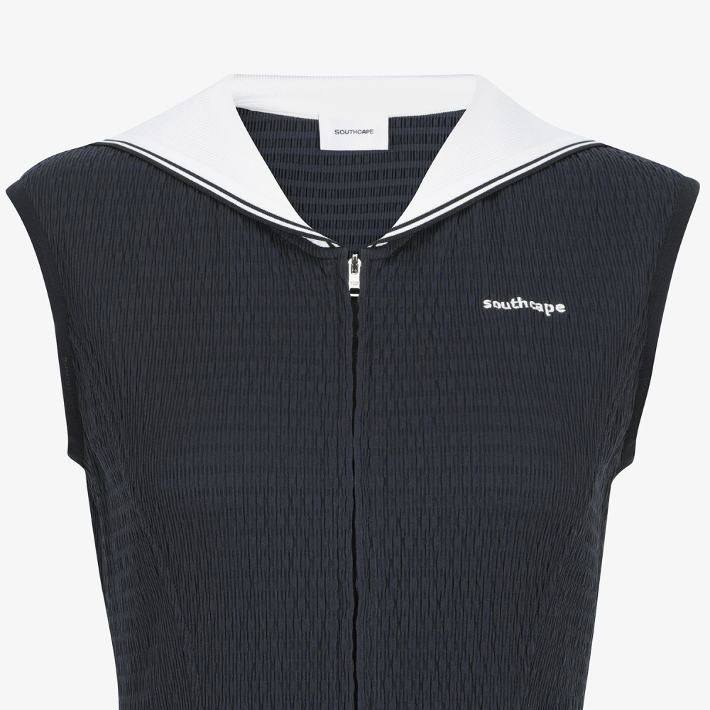 Full-Open Sleeveless Dress_BK