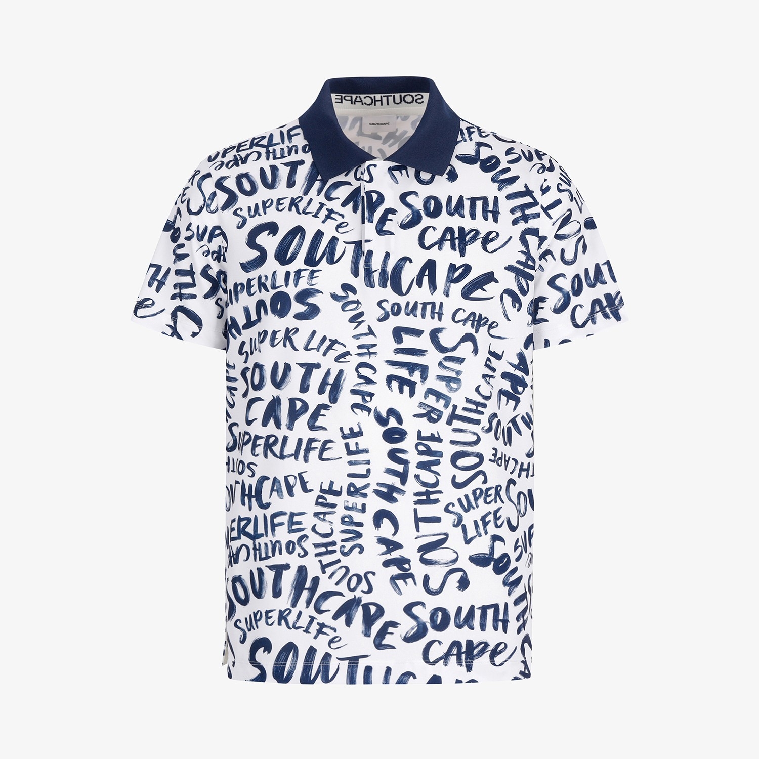 Logo All-Over Pattern Collar T-Shirt_NA