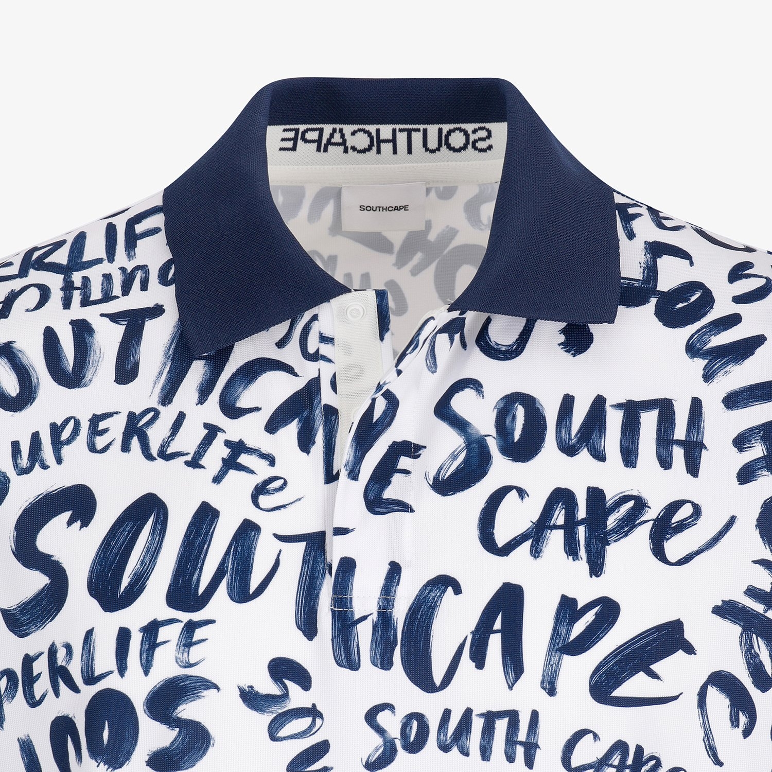 Logo All-Over Pattern Collar T-Shirt_NA