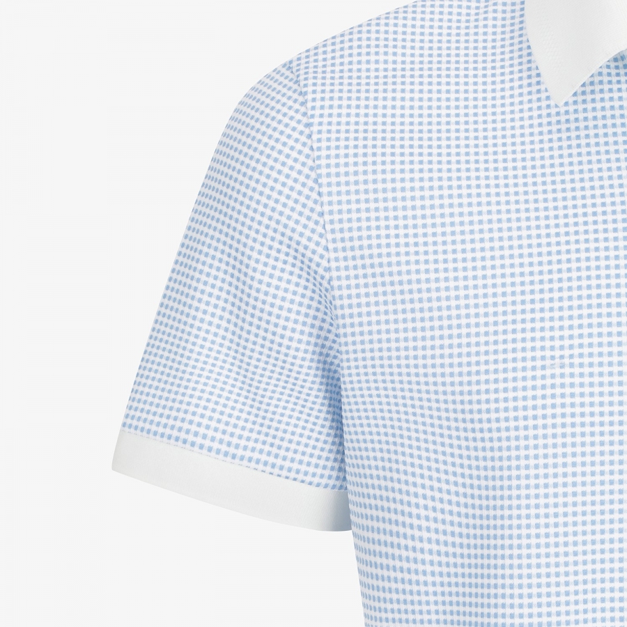 Southcross Gingham Check Open-Collar T-Shirt_LB