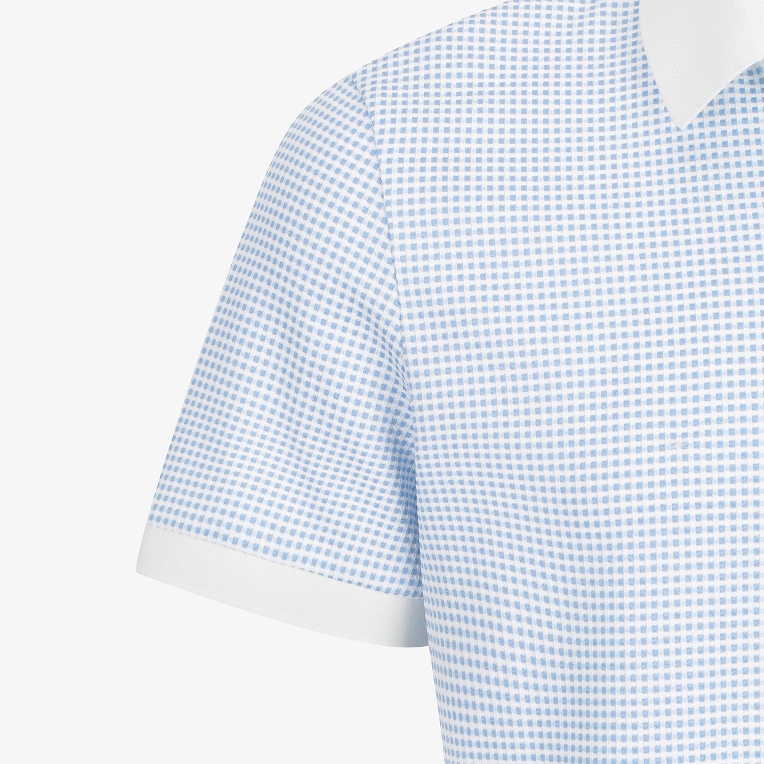 Southcross Gingham Check Open-Collar T-Shirt_LB