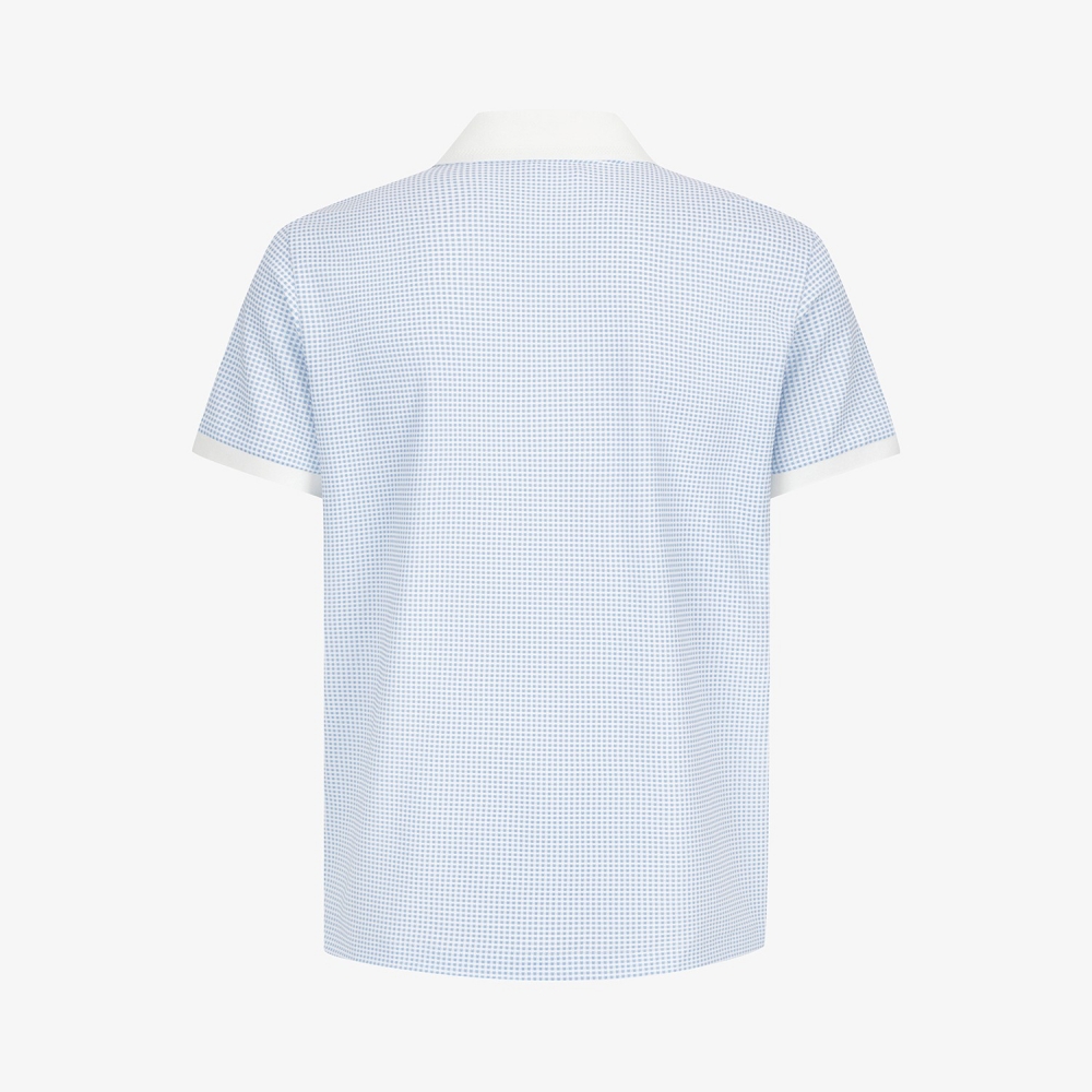 Southcross Gingham Check Open-Collar T-Shirt_LB