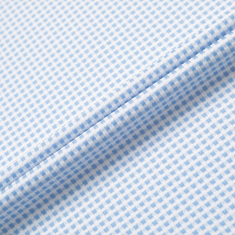 Southcross Gingham Check Open-Collar T-Shirt_LB