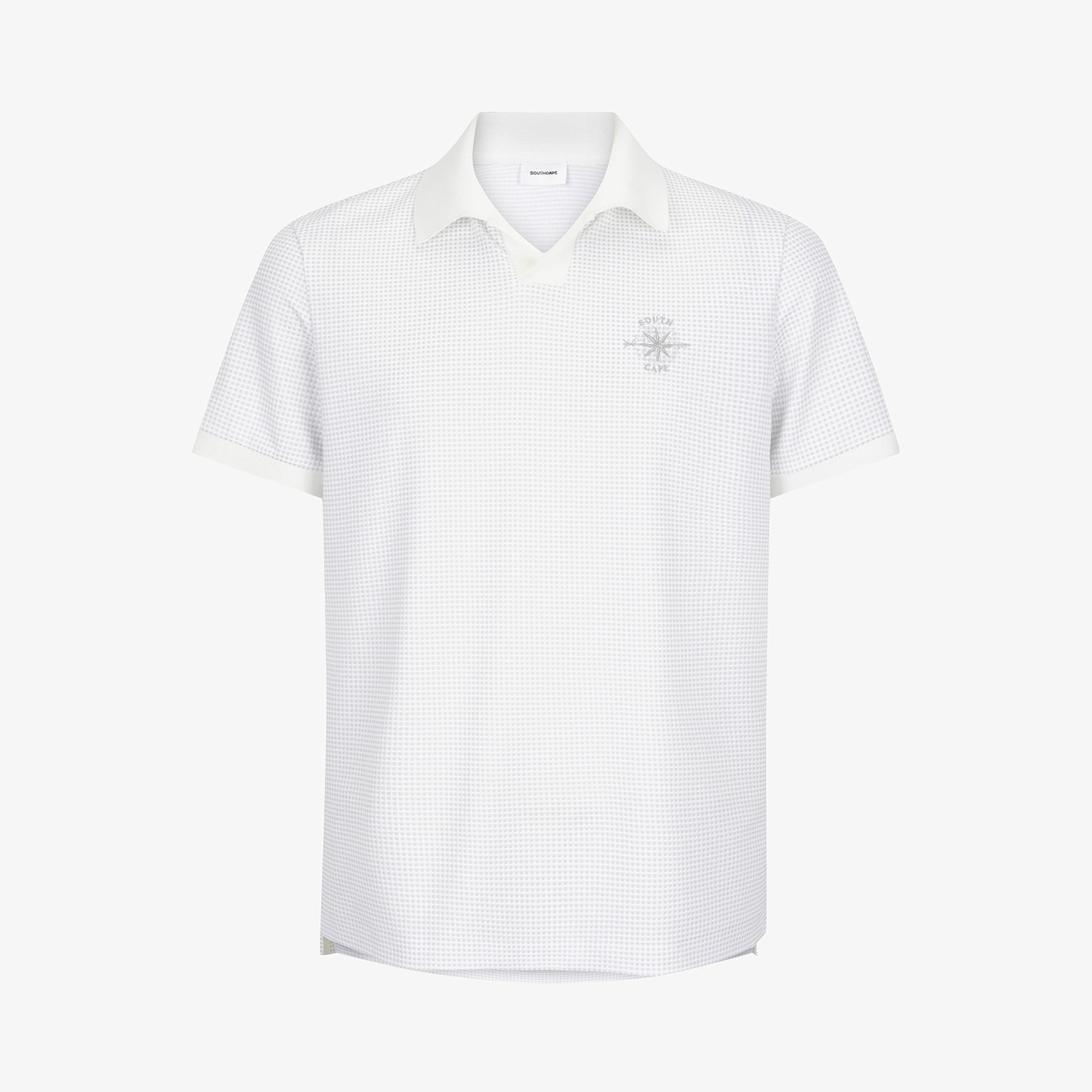 Southcross Gingham Check Open-Collar T-Shirt_LG