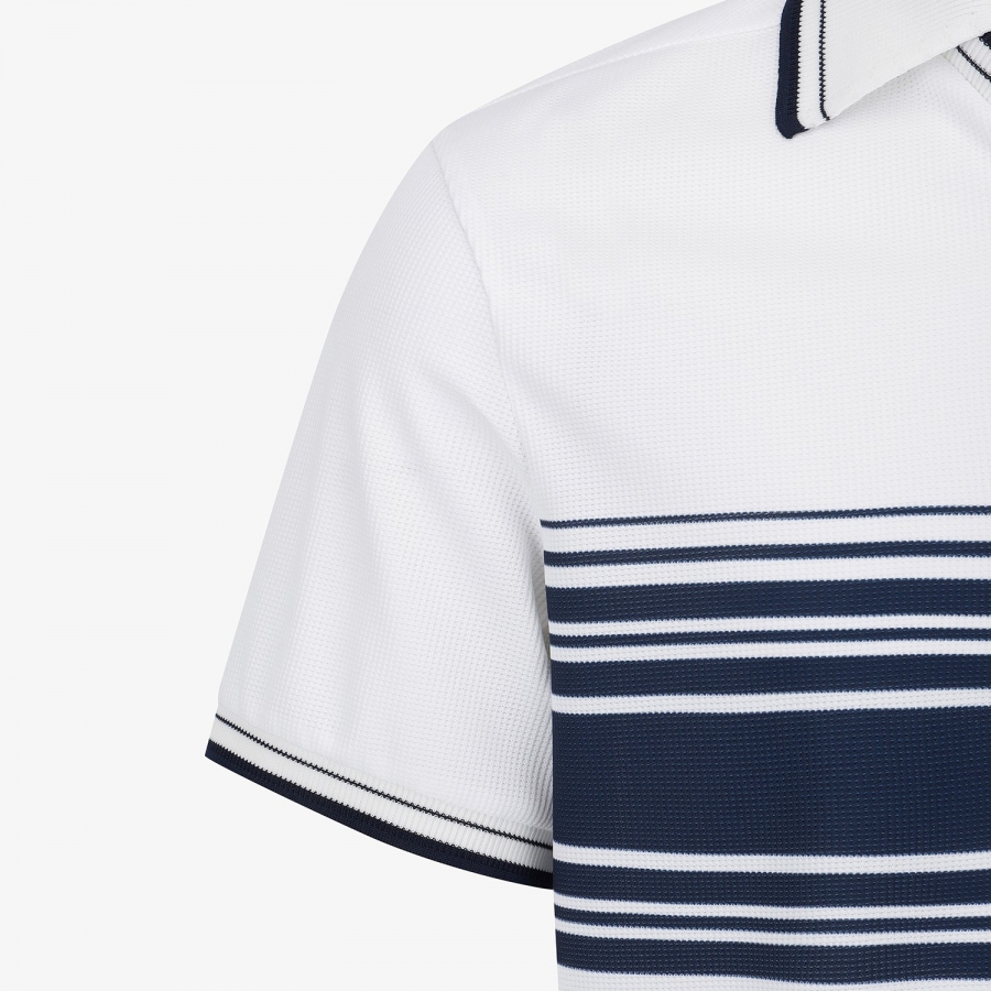 Stripe V-Neck Collar T-Shirt_NA