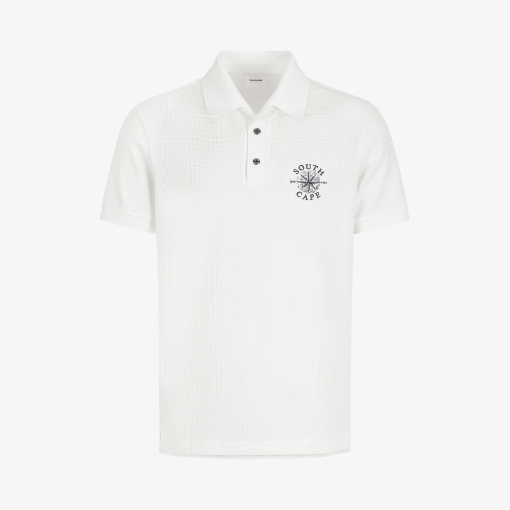 Contrast Collar Short-Sleeve T-Shirt_WT