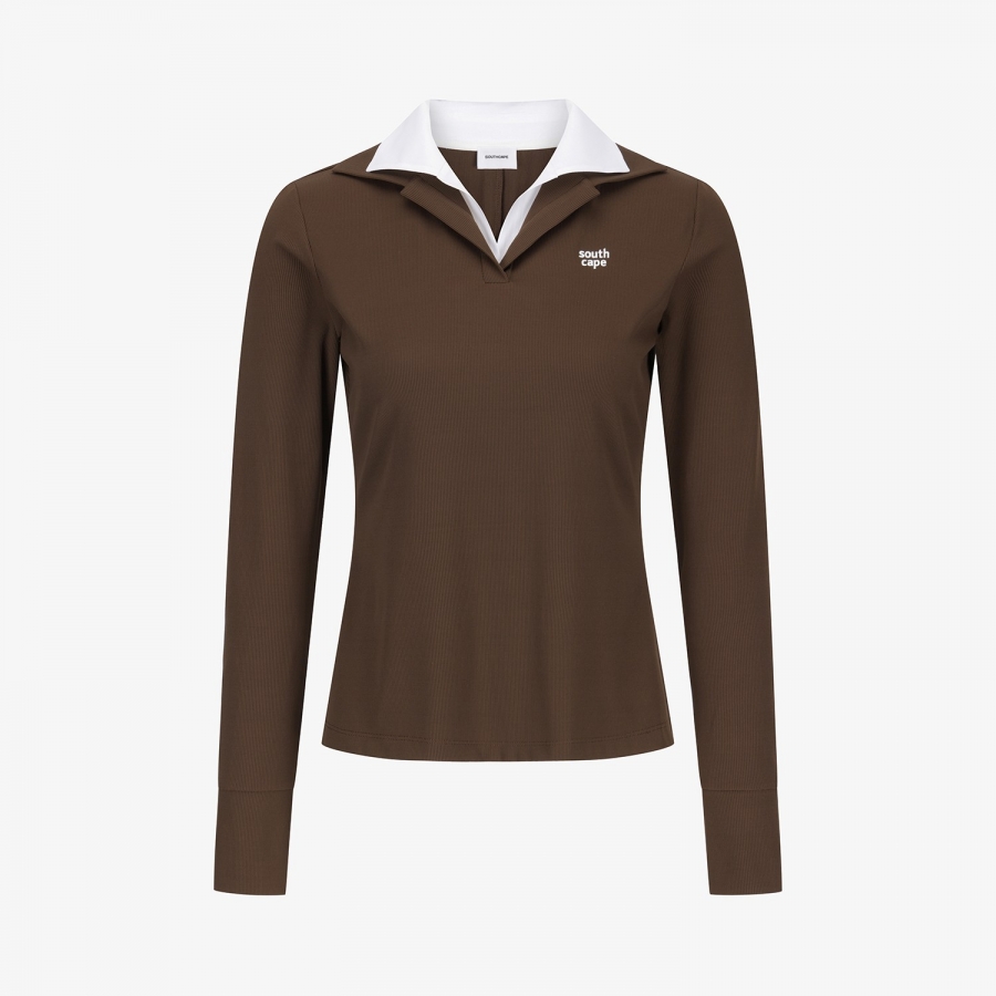 Cool-Touch Layered Collar T-Shirt_DW