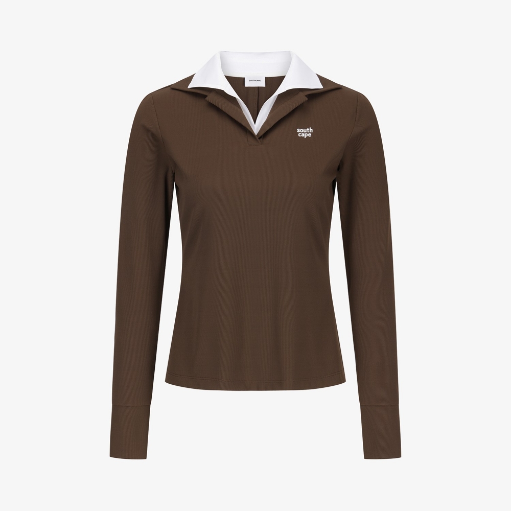 Cool-Touch Layered Collar T-Shirt_DW