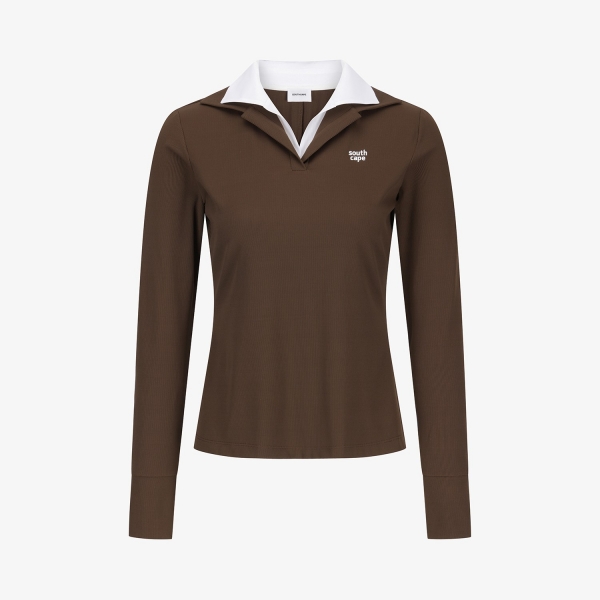 Cool-Touch Layered Collar T-Shirt_DW