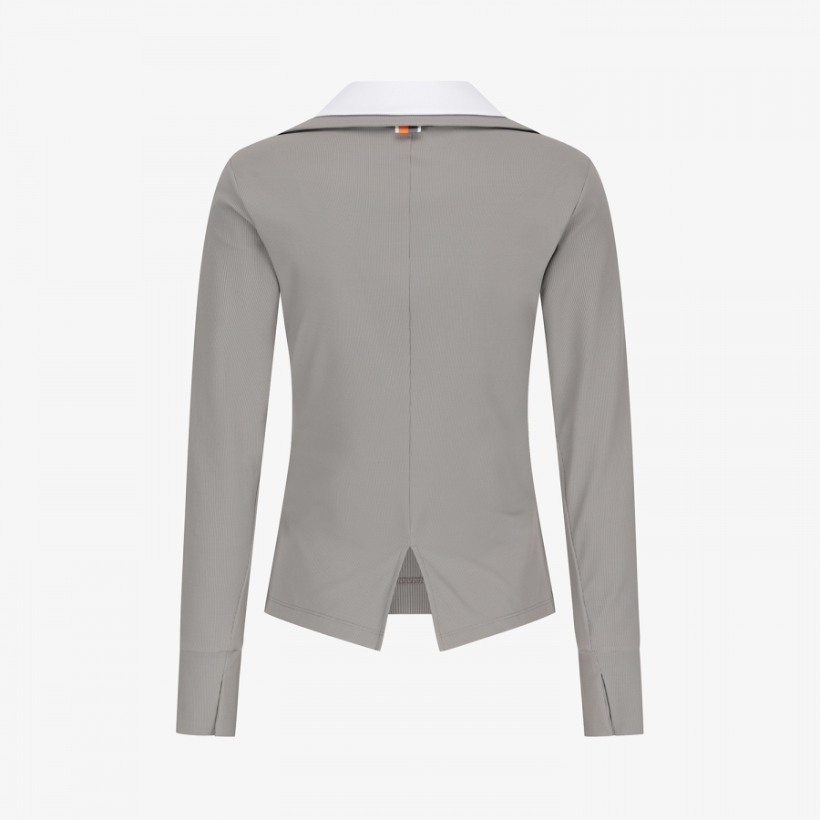 Cool-Touch Layered Collar T-Shirt_GY