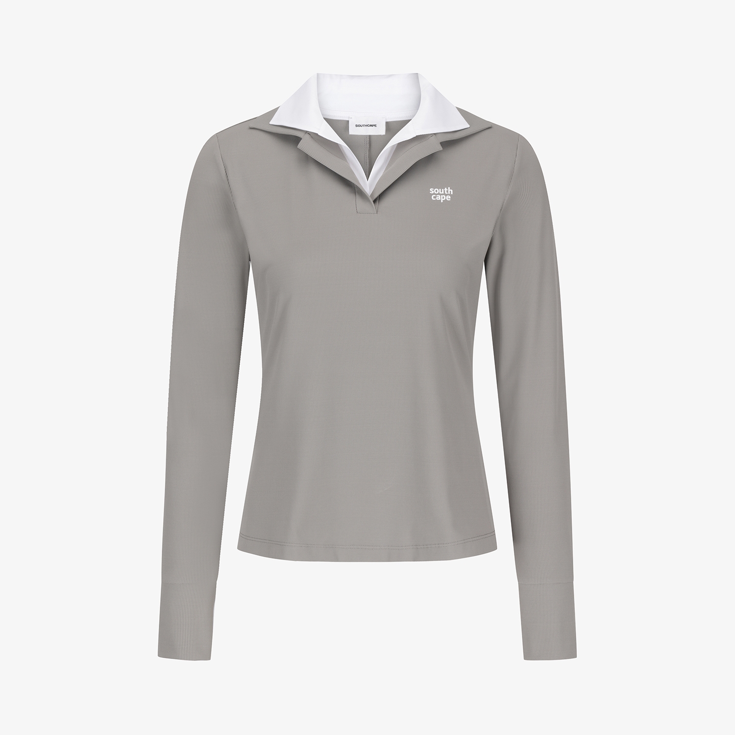 Cool-Touch Layered Collar T-Shirt_GY