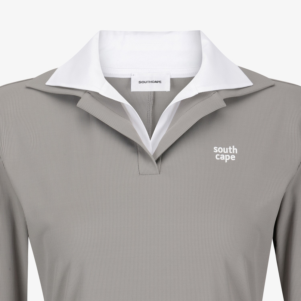 Cool-Touch Layered Collar T-Shirt_GY