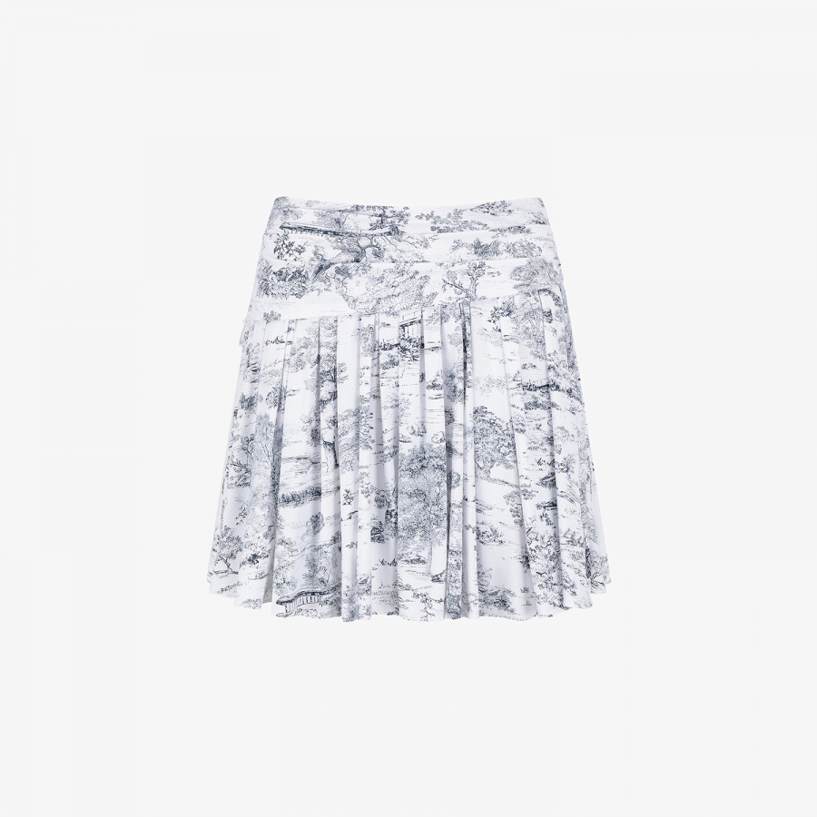 Southcross Namhae Heritage Grid Mesh Flare Skirt_NA