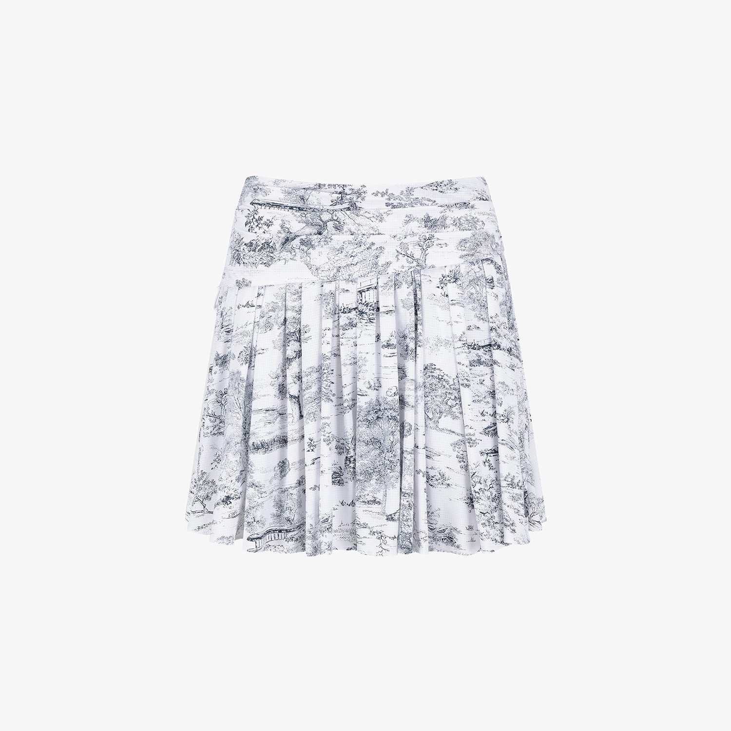 Southcross Namhae Heritage Grid Mesh Flare Skirt_NA