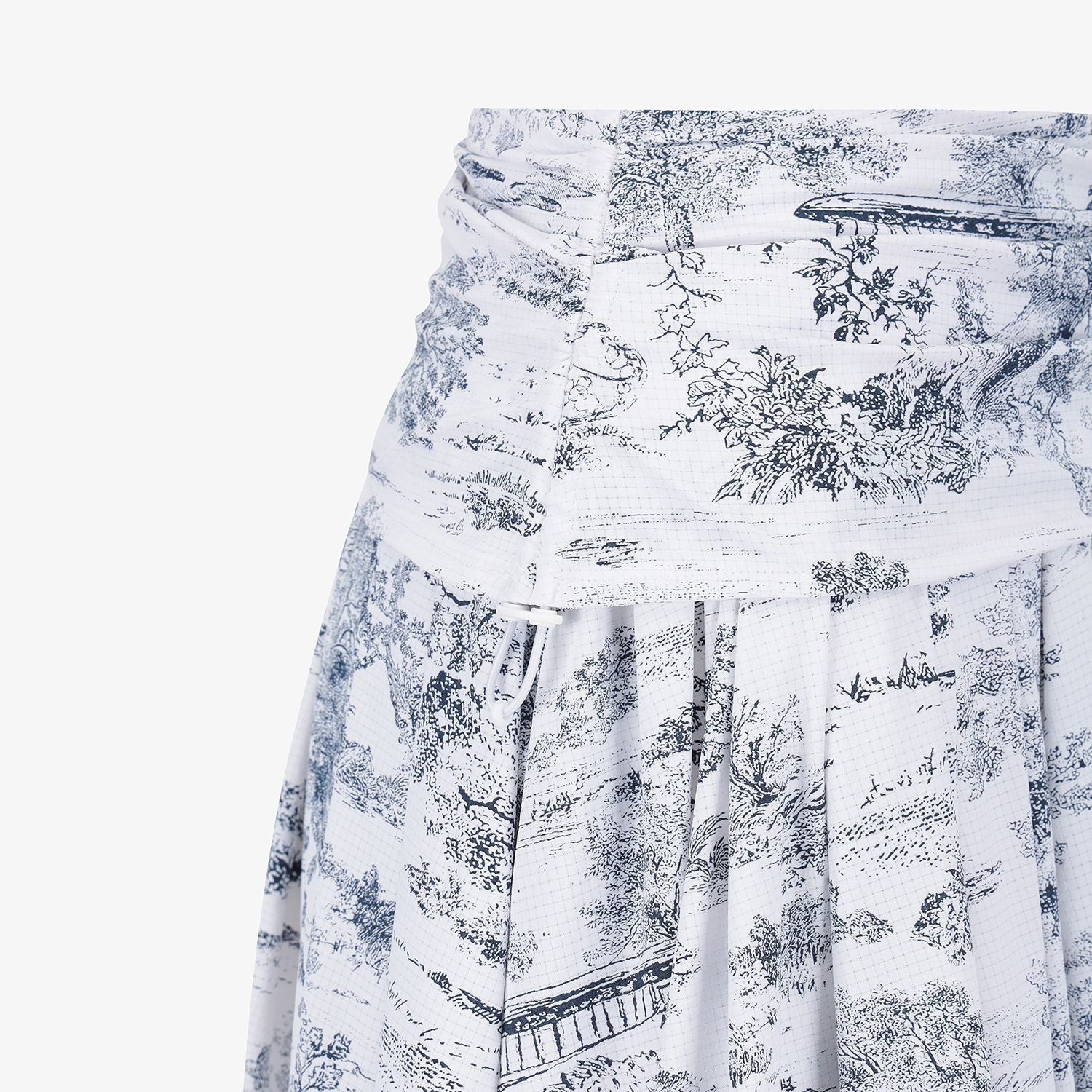 Southcross Namhae Heritage Grid Mesh Flare Skirt_NA