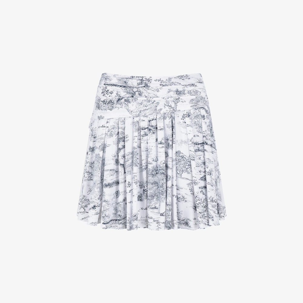 Southcross Namhae Heritage Grid Mesh Flare Skirt_NA