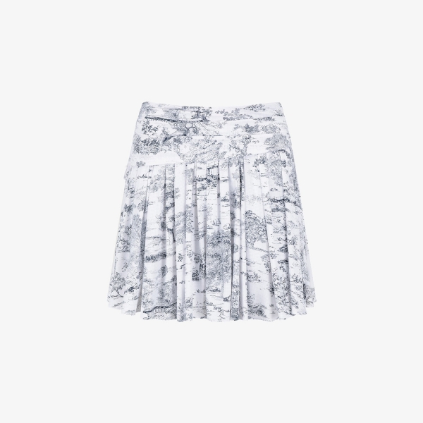 Southcross Namhae Heritage Grid Mesh Flare Skirt_NA