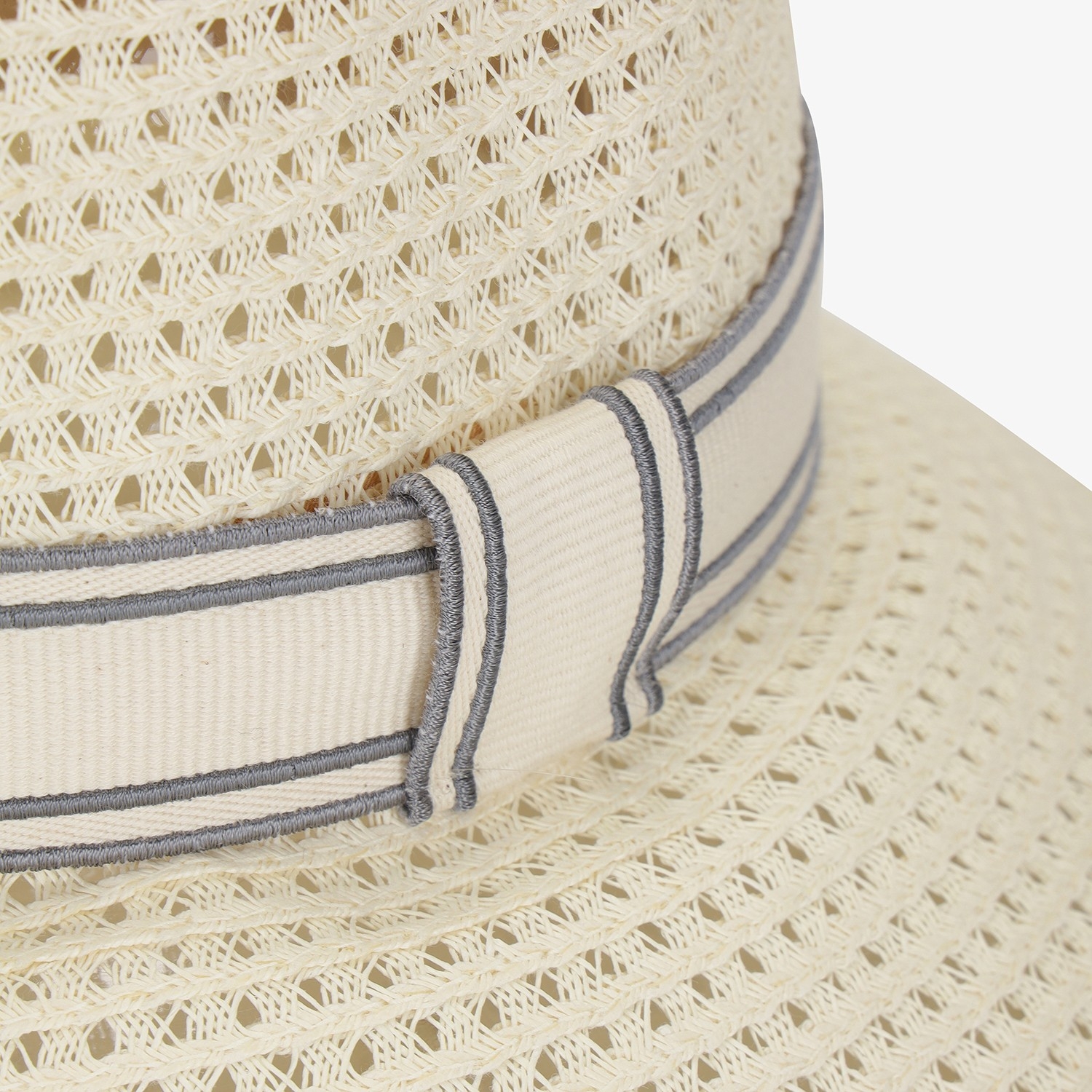 Logo Band Raffia Hat_LE