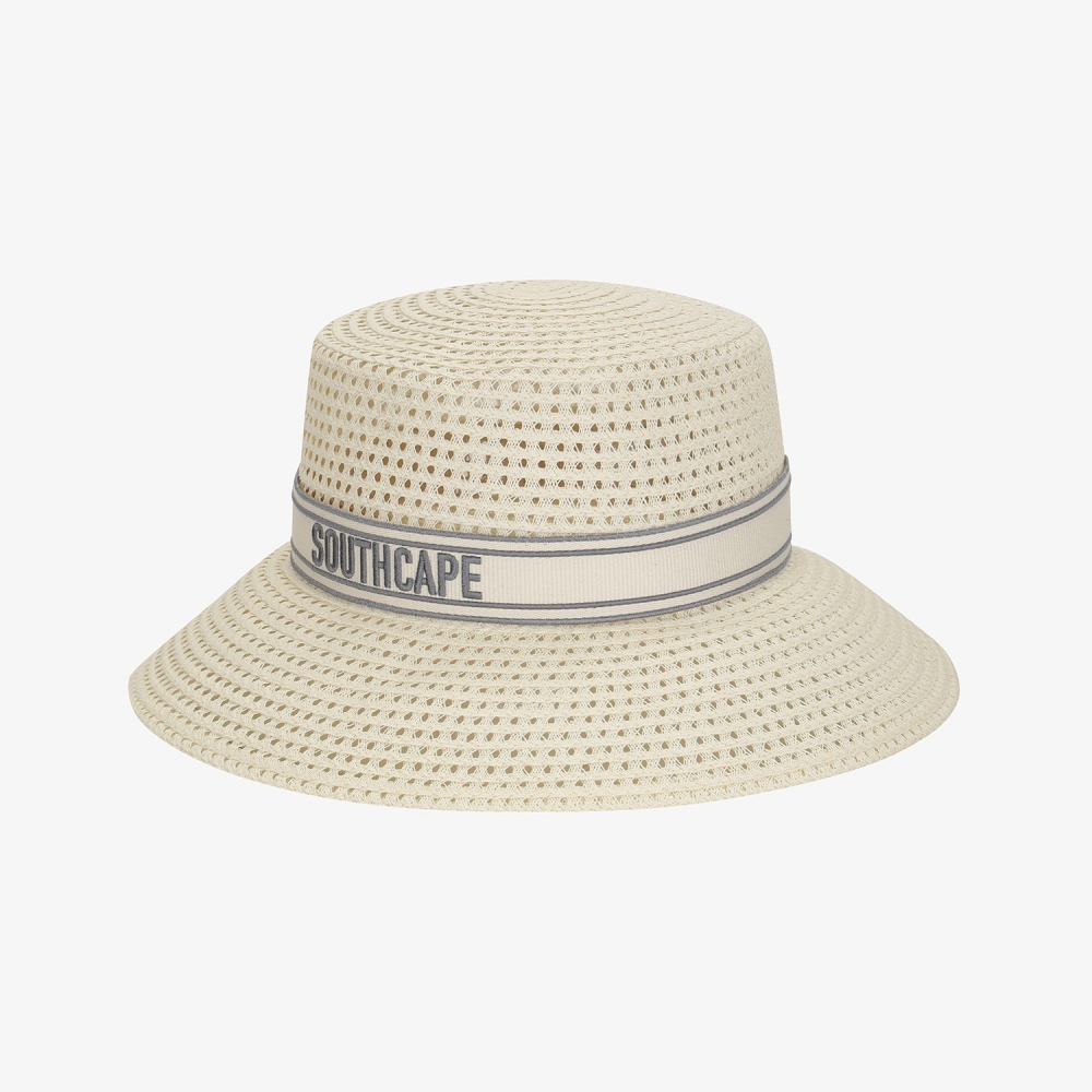 Logo Band Raffia Hat_LE