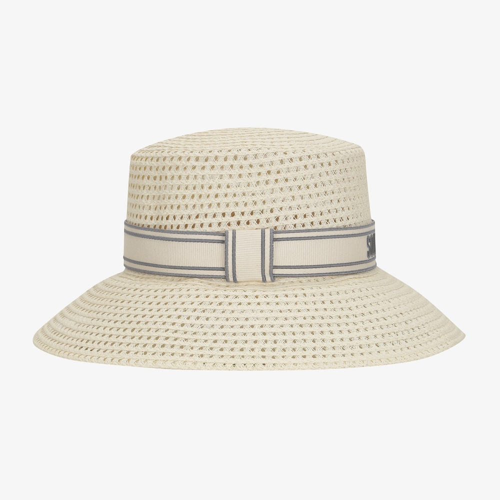 Logo Band Raffia Hat_LE