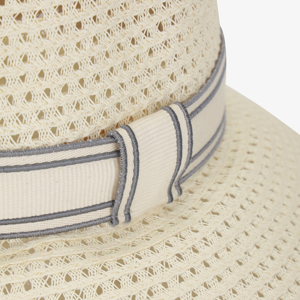 Logo Band Raffia Hat_LE
