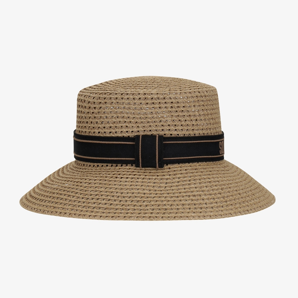 Logo Band Raffia Hat_NT