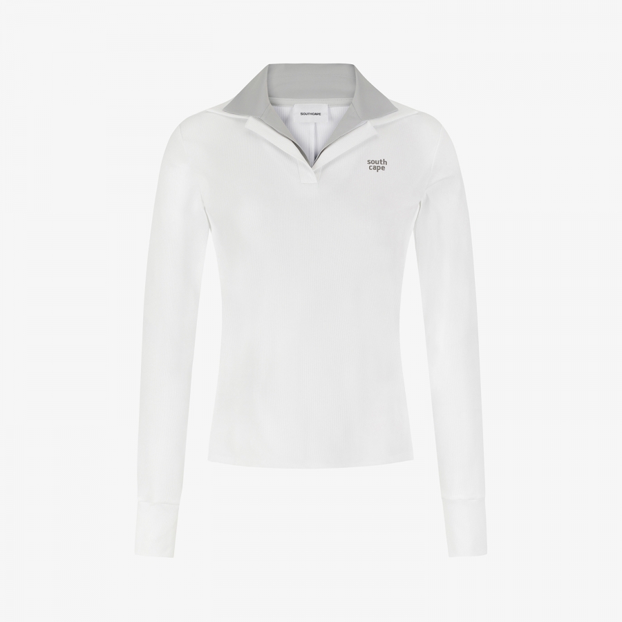 Cool-Touch Layered Collar T-Shirt_WT