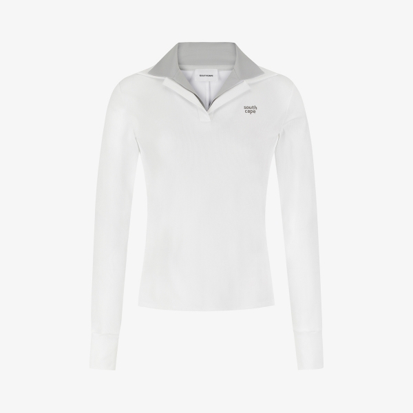 Cool-Touch Layered Collar T-Shirt_WT