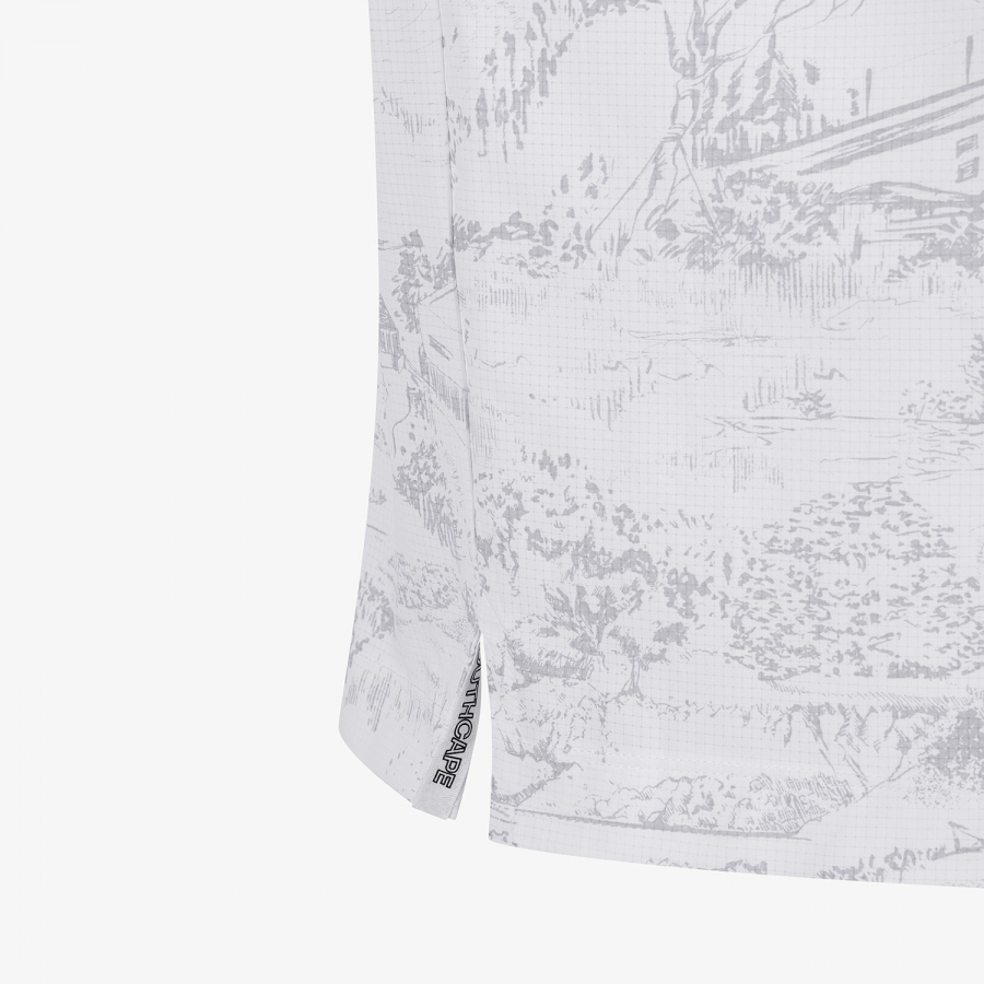 Namhae Heritage Grid Mesh Collar T-Shirt_LG