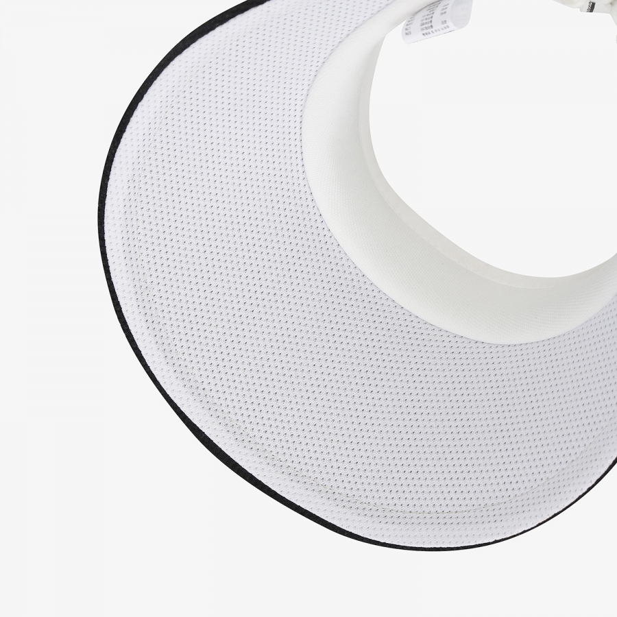 Contrast Logo Strap Visor_WT