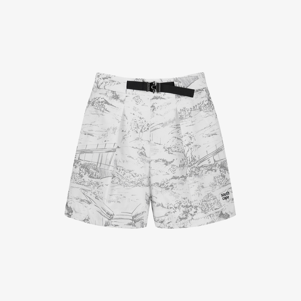 Namhae Heritage Pintuck Shorts_GY