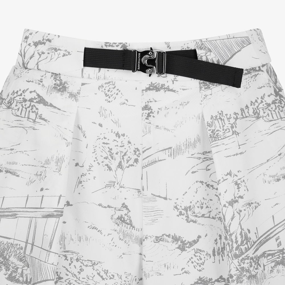 Namhae Heritage Pintuck Shorts_GY