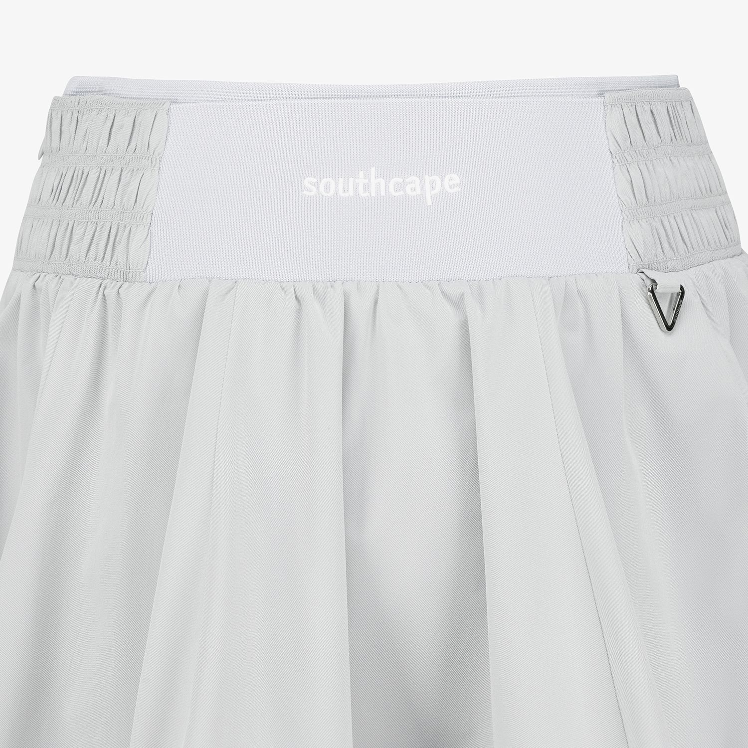 Smocking Flare Twill Skirt_LG