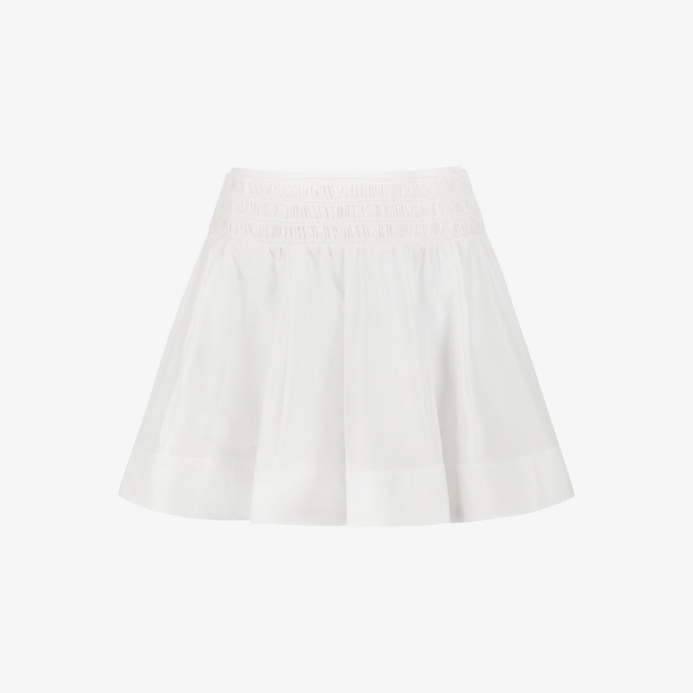 Smocked Flare Skirt_IC