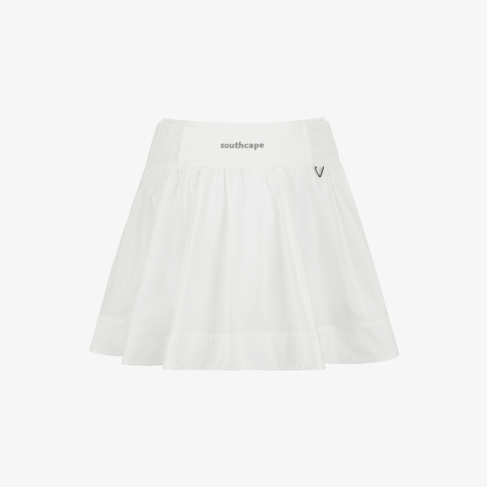 Smocked Flare Skirt_IC