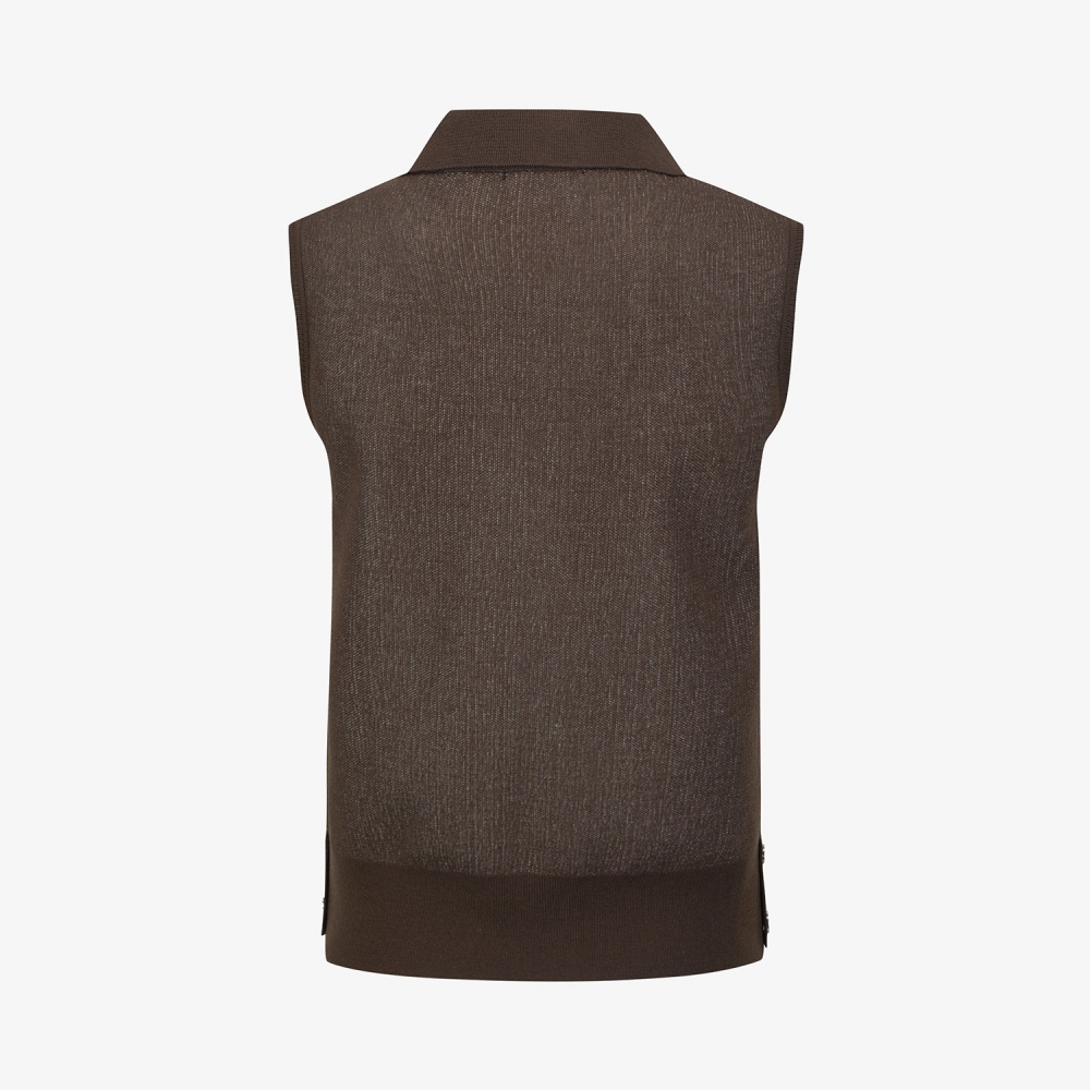 Namhae Heritage V-Neck Knit Sleeveless_BR