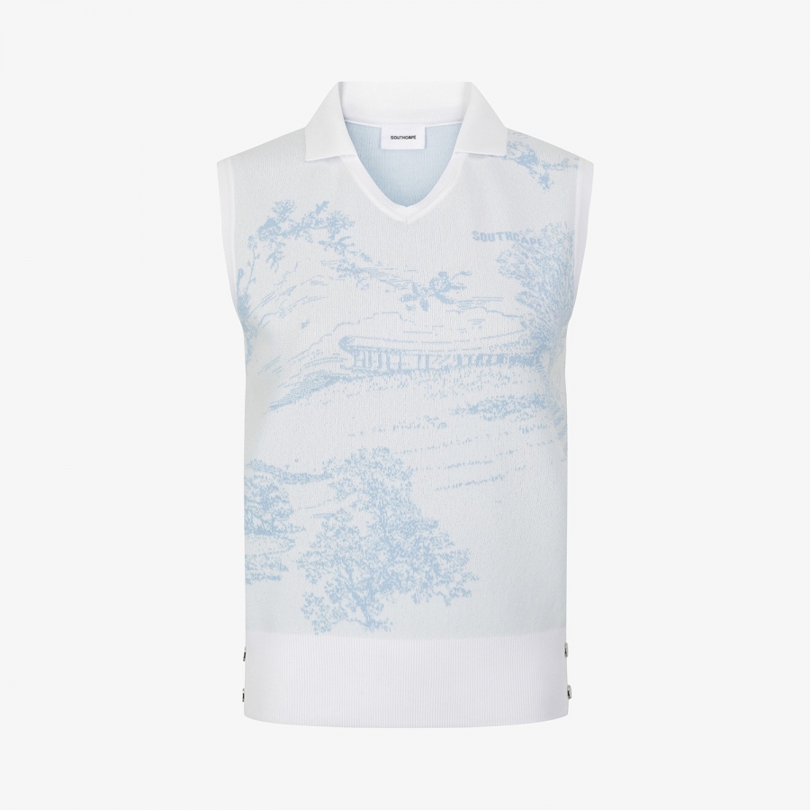 Namhae Heritage V-Neck Knit Sleeveless_LB