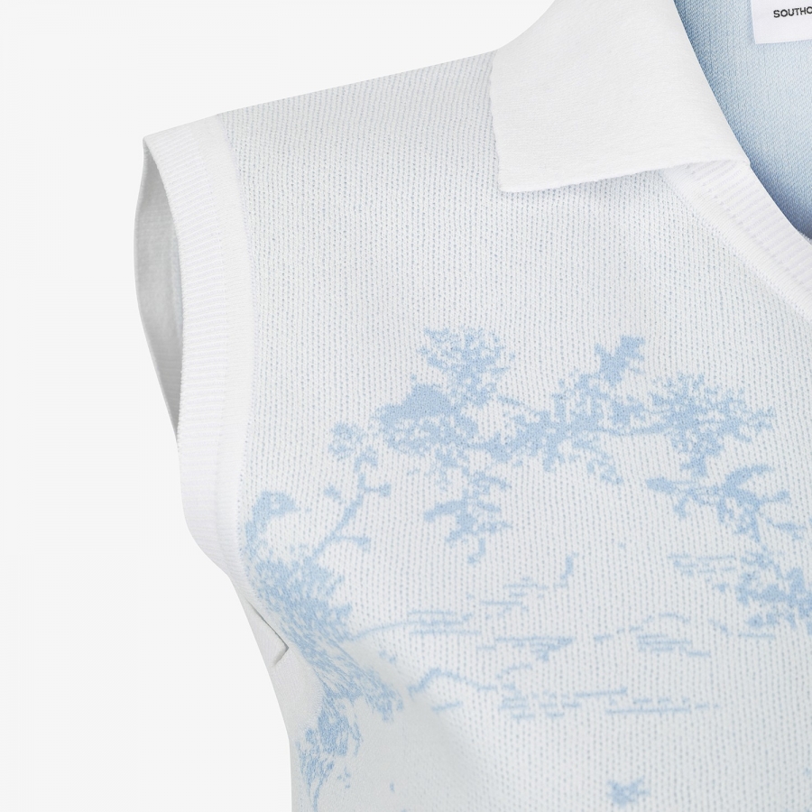 Namhae Heritage V-Neck Knit Sleeveless_LB