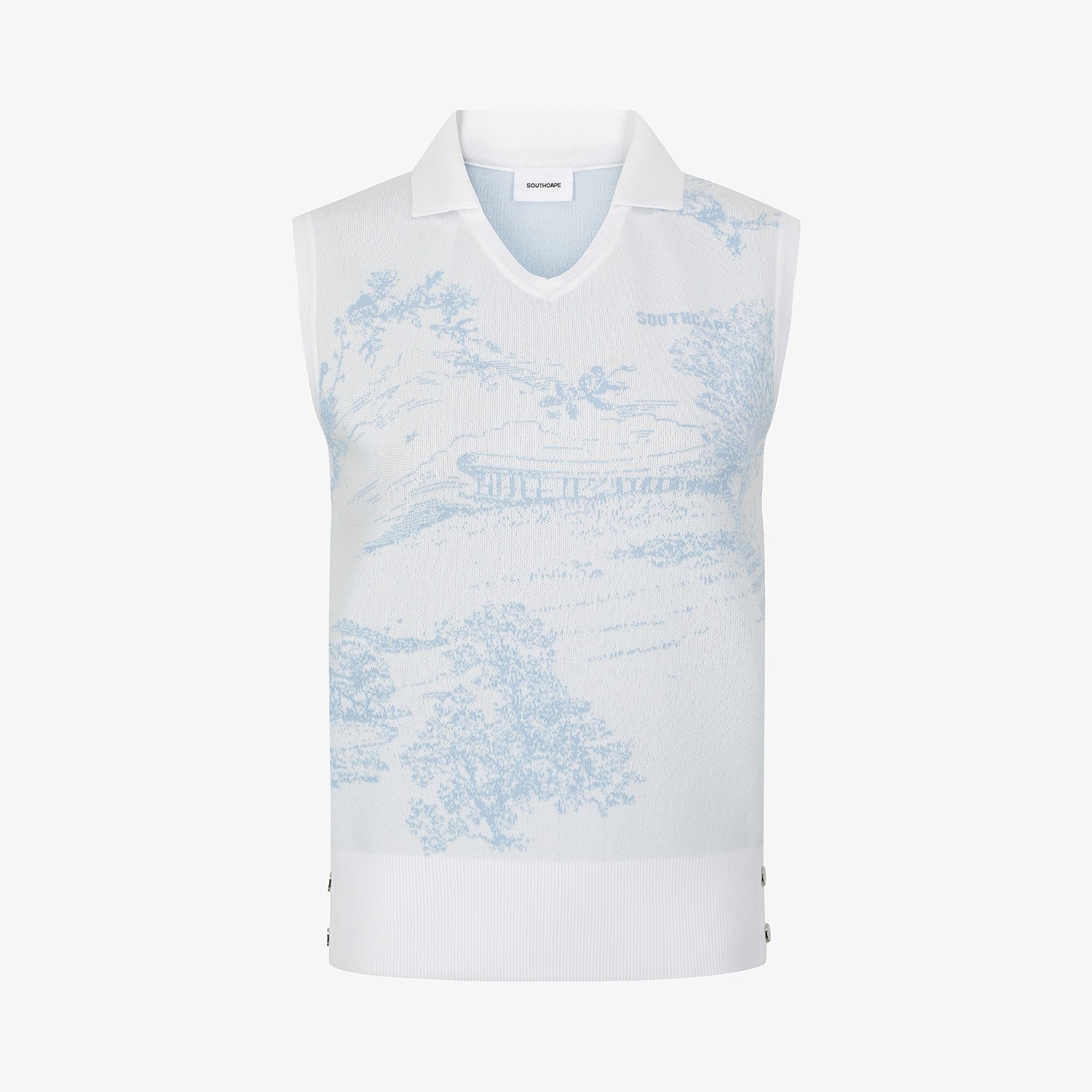 Namhae Heritage V-Neck Knit Sleeveless_LB