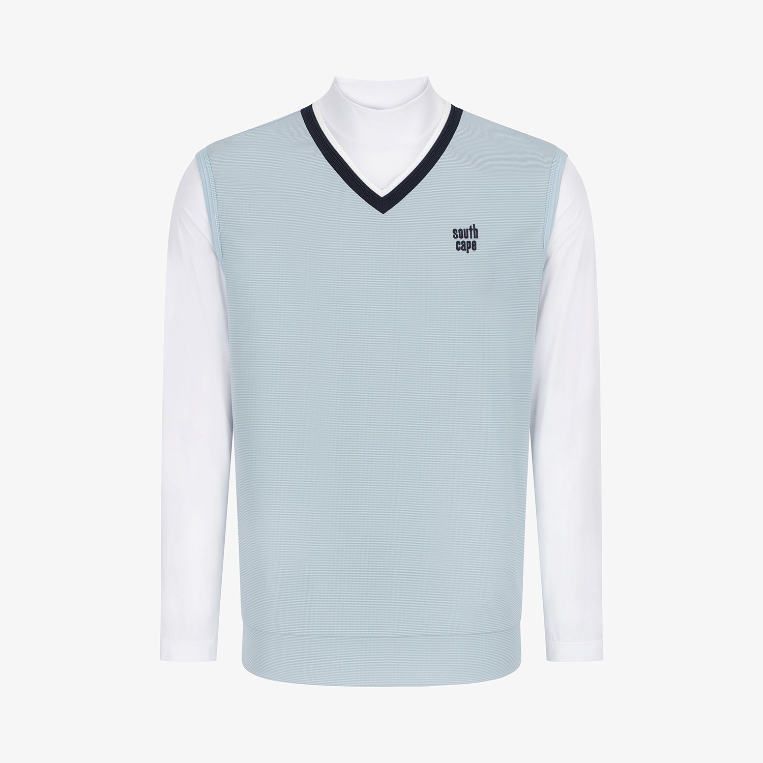 Layered Mock-Neck Performance T-Shirt_LB