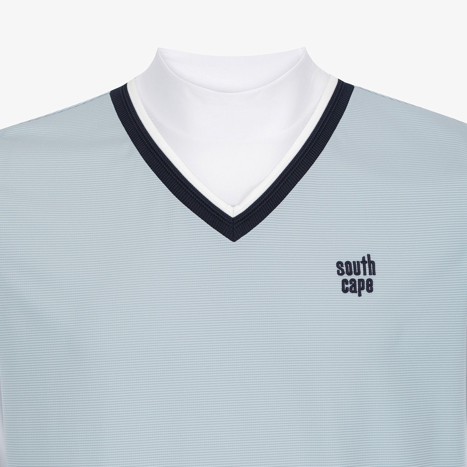 Layered Mock-Neck Performance T-Shirt_LB
