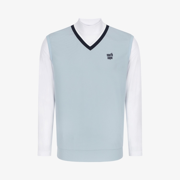 Layered Mock-Neck Performance T-Shirt_LB