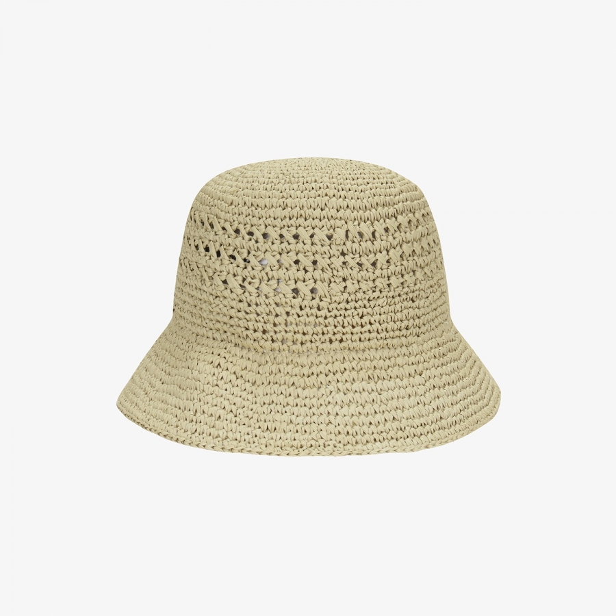 Natural Raffia Bucket Hat_SD