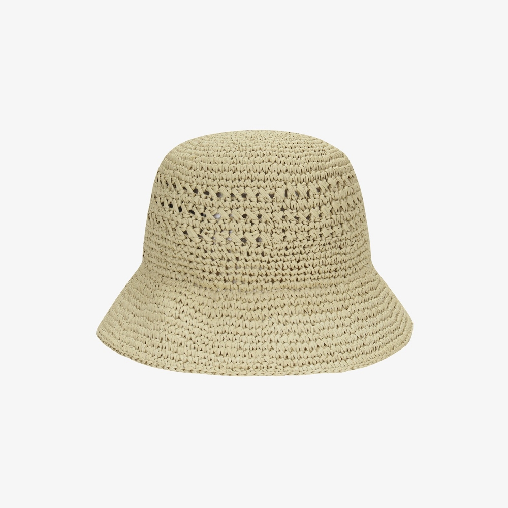 Natural Raffia Bucket Hat_SD