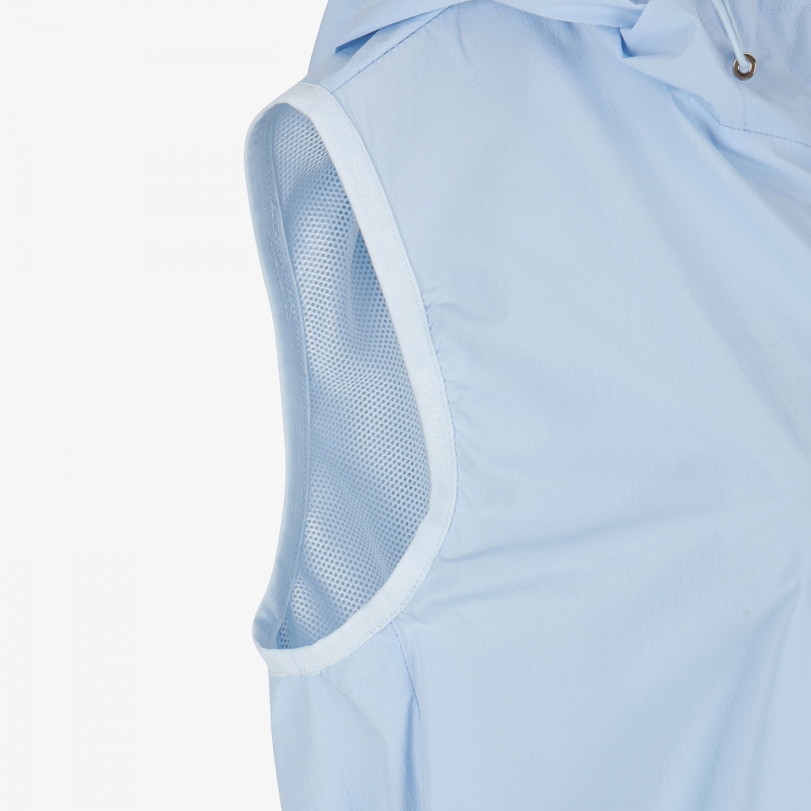 Southcross Hooded Full-Zip Woven Long Vest_LB