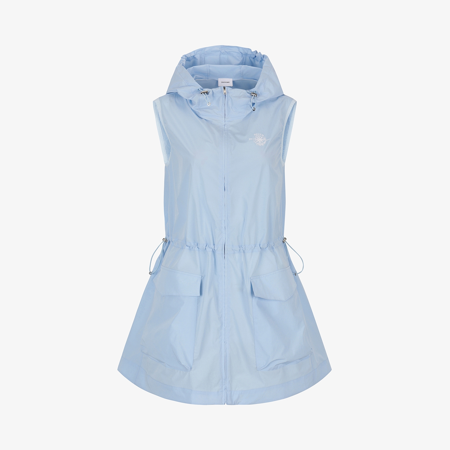 Southcross Hooded Full-Zip Woven Long Vest_LB