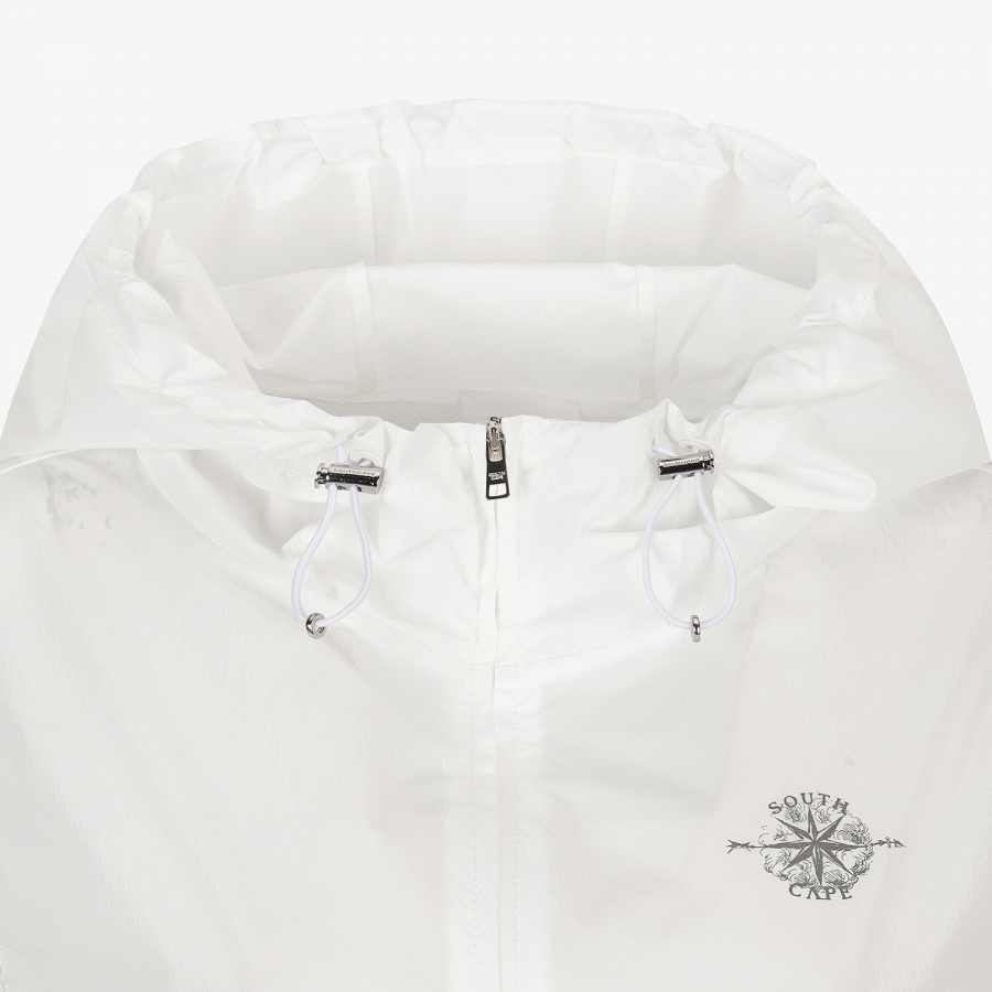 Southcross Hooded Full-Zip Woven Long Vest_WT