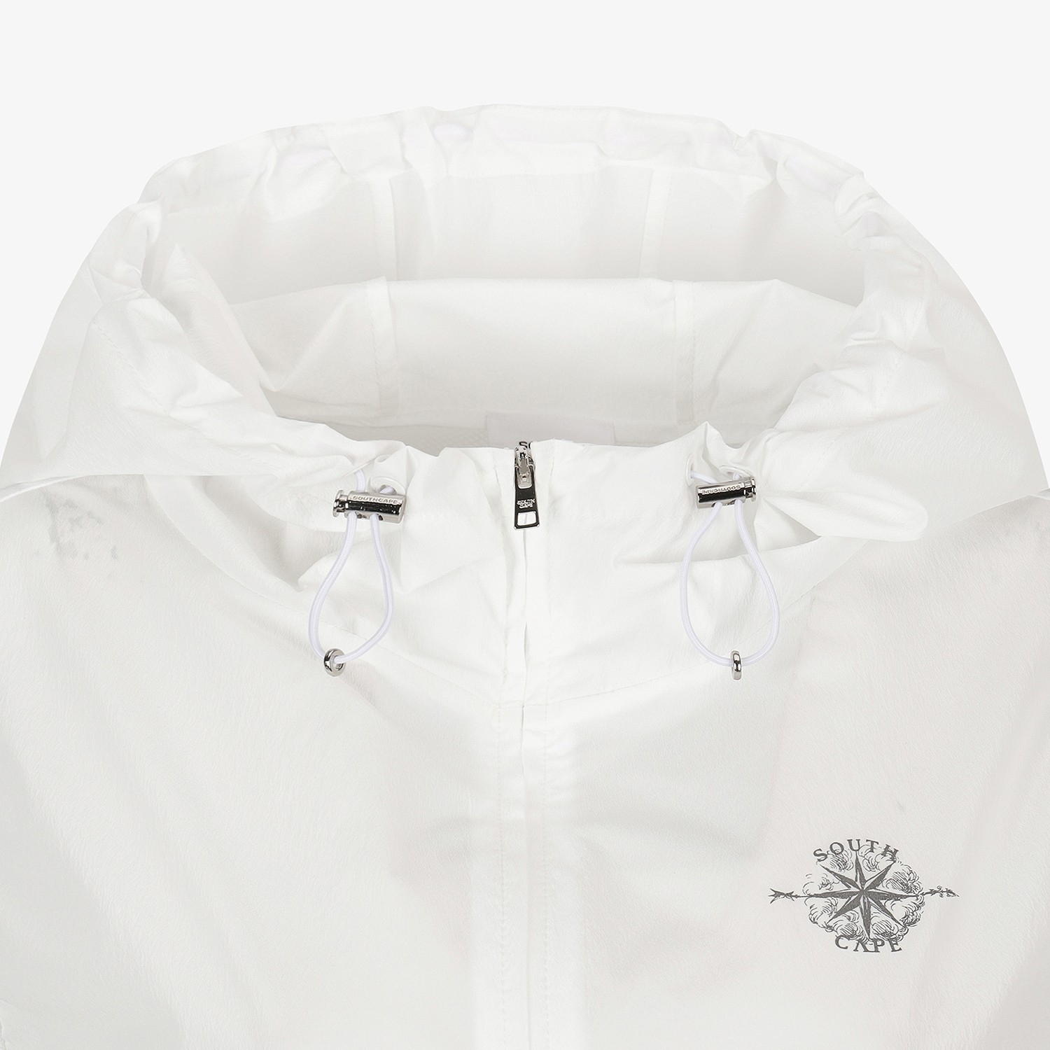 Southcross Hooded Full-Zip Woven Long Vest_WT